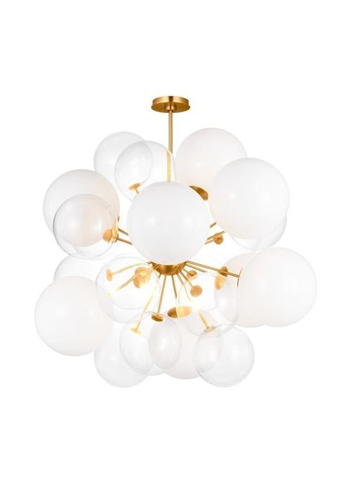 Burnished Brass Chandelier from the Aria Collection