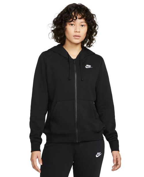 Women's Sportswear Club Fleece Full-Zip Hoodie - Black
