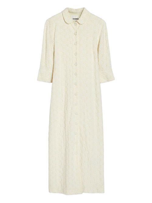 Floral-embellished maxi dress - Neutrals