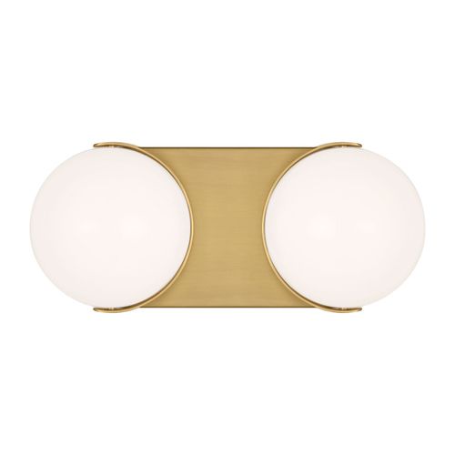 Burnished Brass LED Bathroom Vanity Light from the Syrie Collection