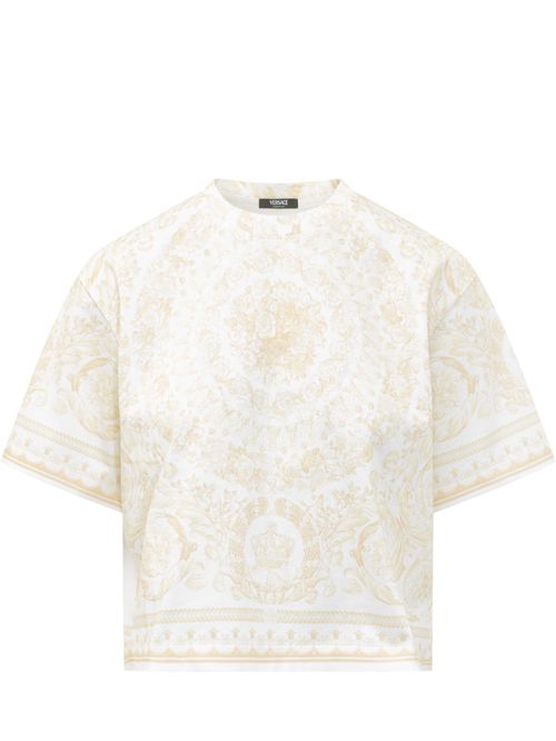 White Printed Crew Neck T-Shirt
