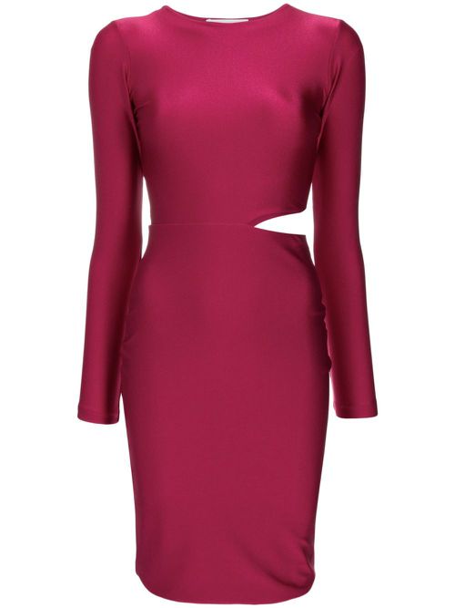 Sophia cut-out midi dress - Red