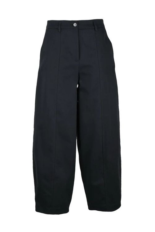 Black Cotton Trousers