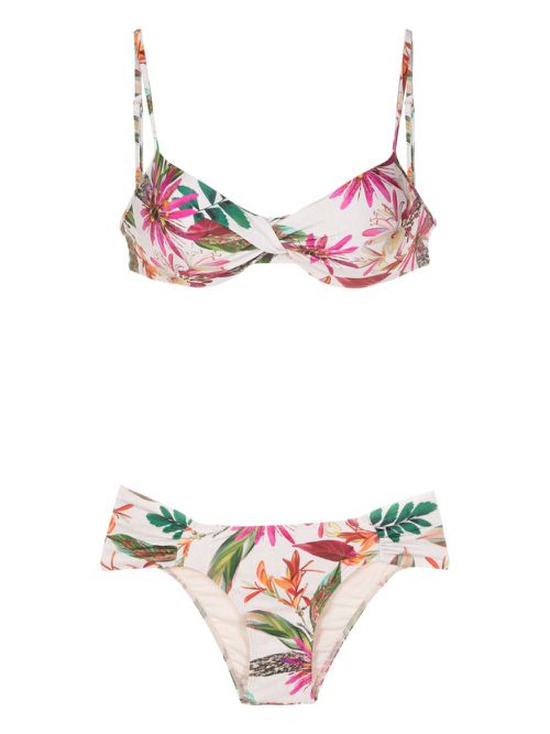 Vitoria botanical-print bikini - Multicolour