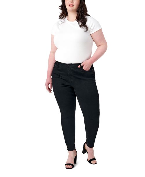Plus Size Bombshell Skinny Jeans - Black Rinse