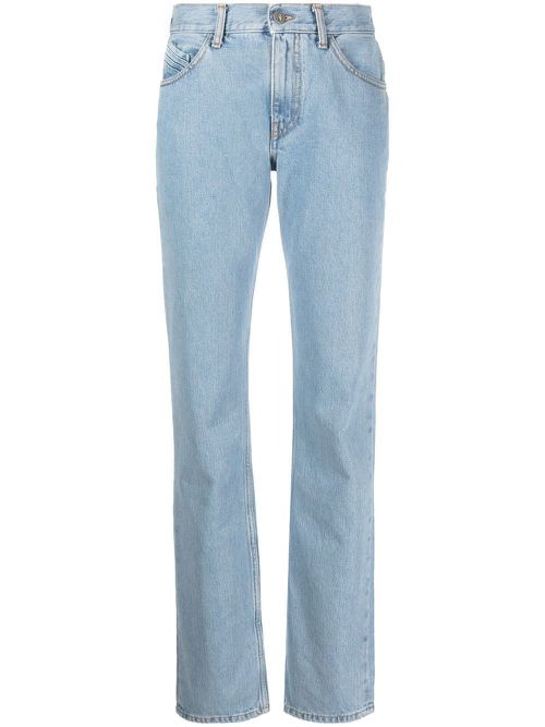 High-rise slim-fit jeans - Blue