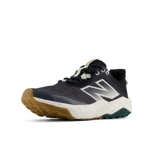 New Balance Men's Dynasoft Nitrel V6 Trail Running Shoe, Nb Navy/Neo Flame/Sea Salt, 15 Wide