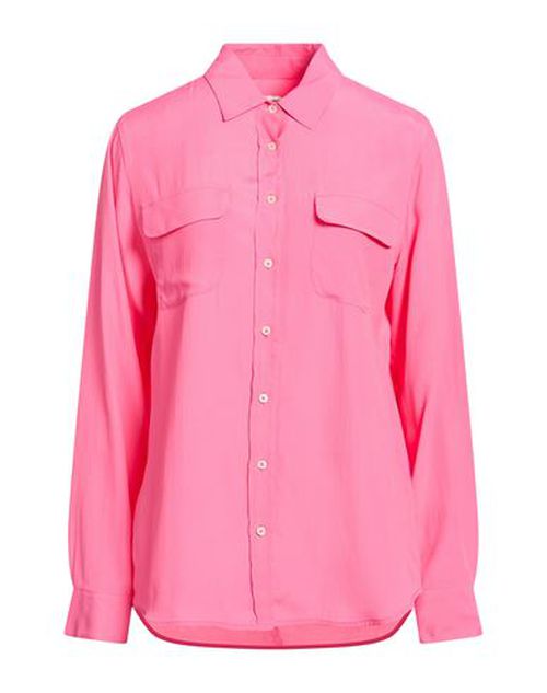 Woman Shirt Fuchsia Size M Silk, Viscose