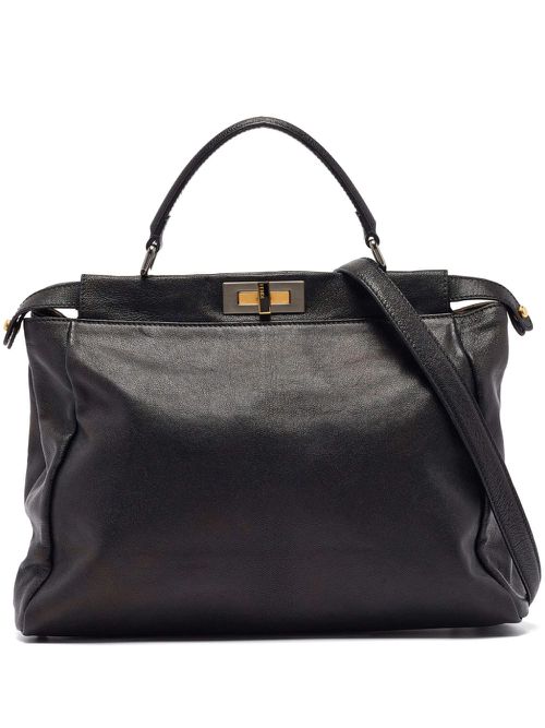 Large Peekaboo tote bag - Black