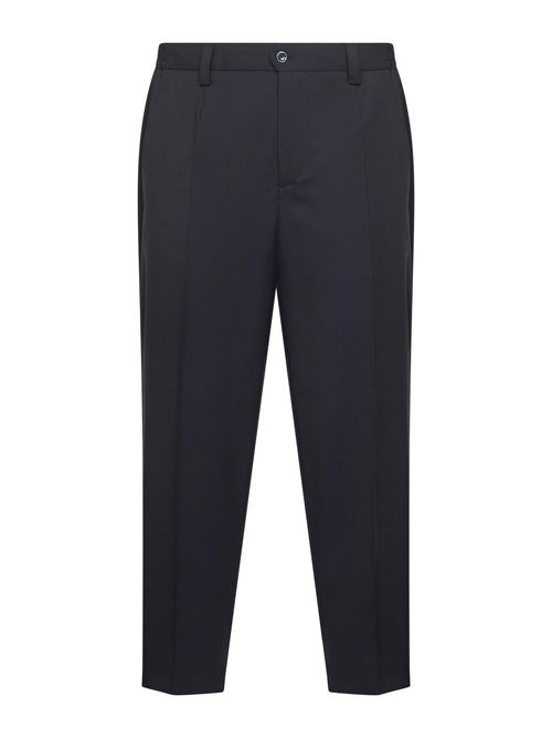 Virgin Wool Trousers — Blue