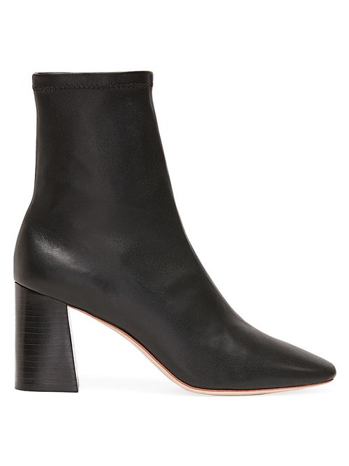 Women's Elise Leather Ankle Boots - Black