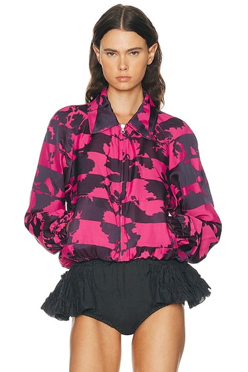 Dries Van Noten Vinnia Jacket in Fuchsia - Fuchsia. S also in