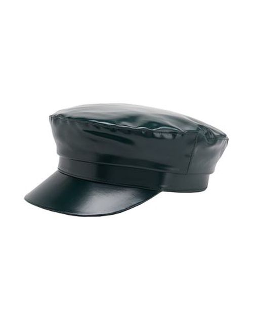 Baseball Cap Man Hat Dark green Size L Polyurethane, Cotton, Elastane
