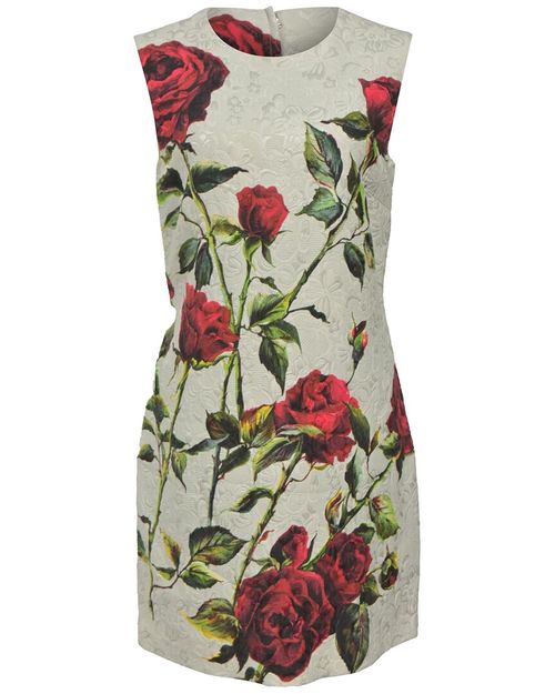 Mini Rose Print Shift Dress (Authentic Pre-Loved)