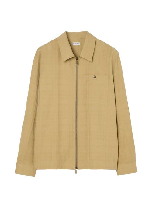 Check Cotton Shirt Jacket