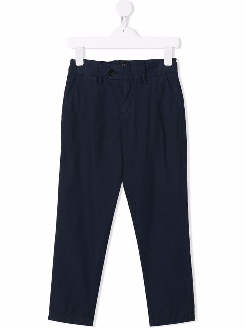 Slim-cut chino trousers - Blue