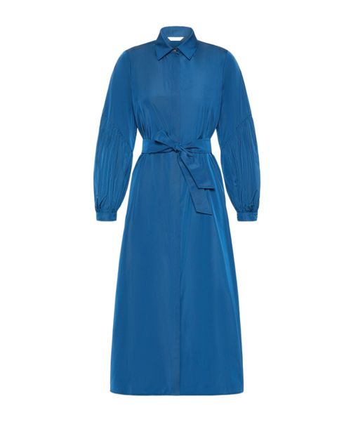 Taffeta shirt dress - Navy
