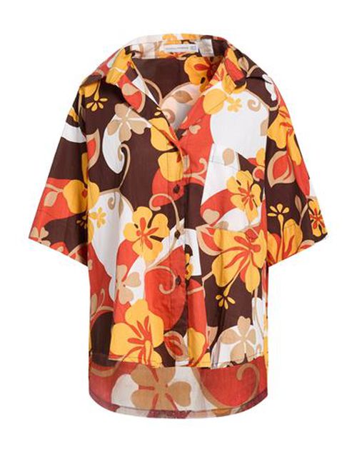 Woman Shirt Brown Size 6 Cotton