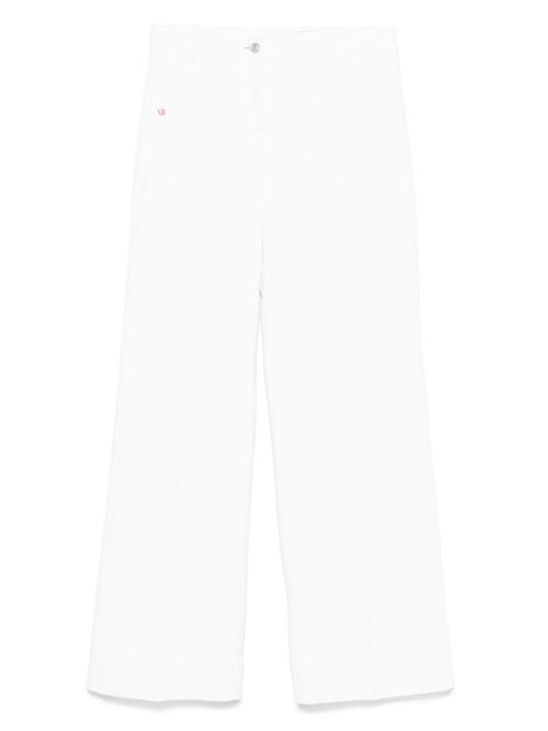 Victoria Beckham logo-tag jeans - White