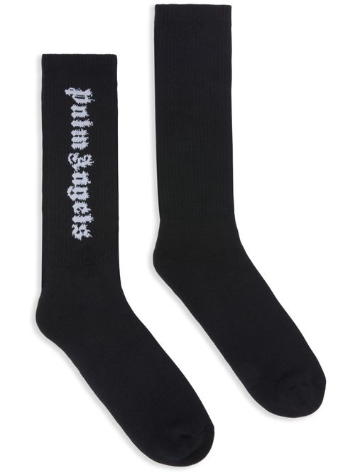Logo-flames socks - Black