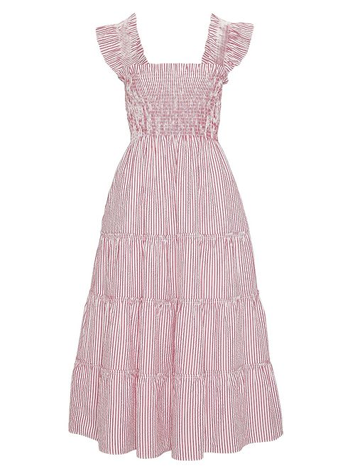 Women's The Ellie Nap Dress - Red Ticking Stripe