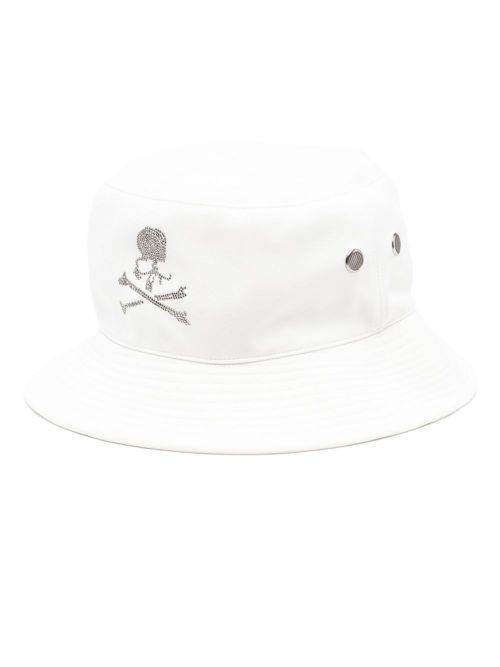 mastermind WORLD 남성 logo print bucket hat - 화이트 MW22S08HA001601