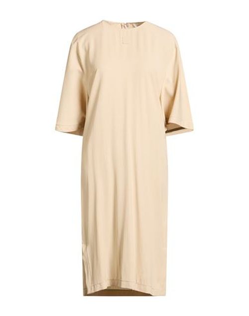 Woman Midi dress Beige Size 2 Viscose, Wool