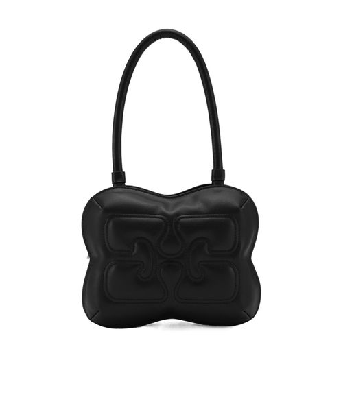 Black Butterfly Top Handle Bag