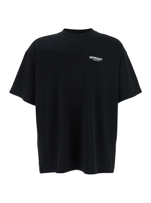 Logo-Embroidered T-Shirt — Black
