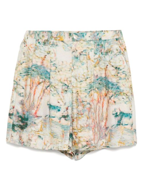 Taakk graphic-printed shorts - Neutrals