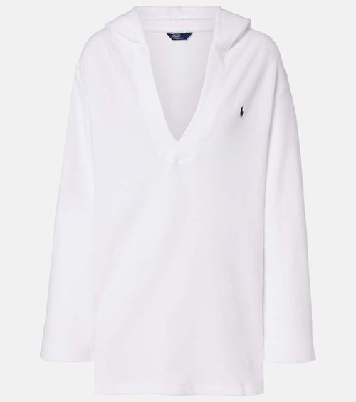 Cotton terry beach cover-up
