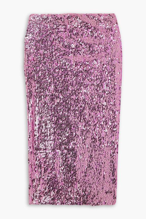 Tasha sequined tulle midi skirt