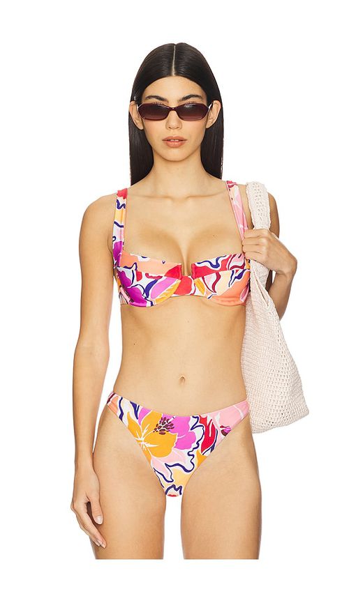 LSPACE Mako x Aloha Bikini Top in Peach. -  XL also in L, M