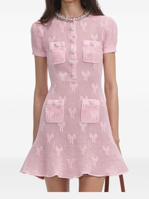 Crochet dress - Pink