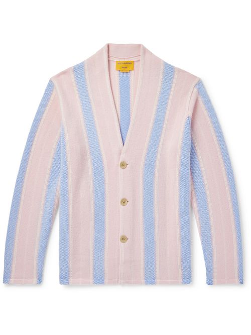 Guest In Residence 남성 Baja Everywear Striped Cashmere Cardigan 0400660425241