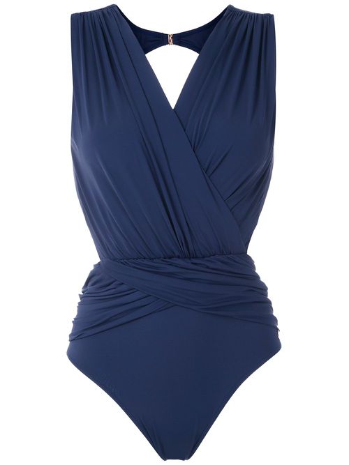 Lumma draped swimsuit - Blue