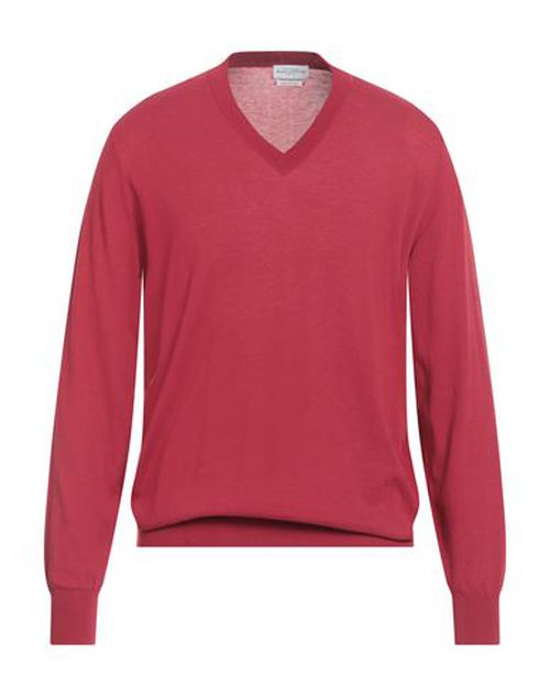 Man Sweater Brick Size 44 Cotton