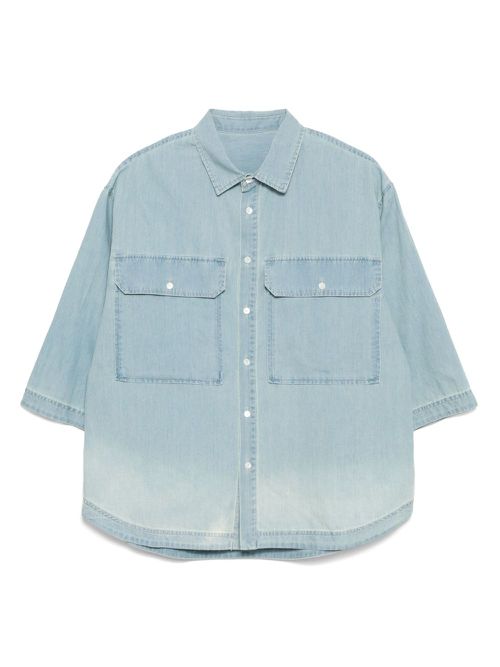 CROQUIS mid-sleeved shirt - Blue