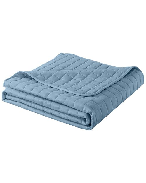 Velvet Trim Down Alternative Blanket Blush