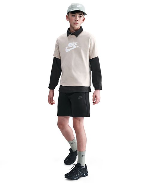 Boys' 8-20 Sportswear Tech Fleece Shorts - Black