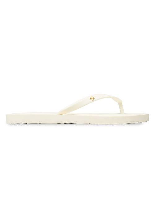 Women's Kira Logo Flip-Flops - Ivory Gold
