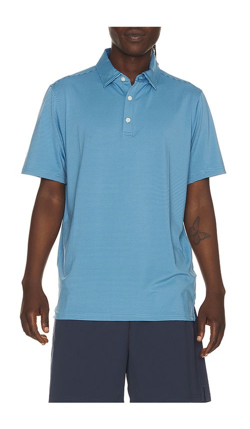 Rhone drive time polo en color azul M también en L, S, XL/1X, XXL/2X
