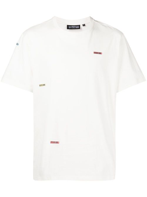 Barcode patch cotton T-shirt - White