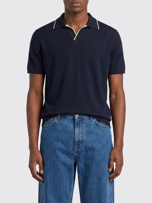 Polo Shirt Men color Blue