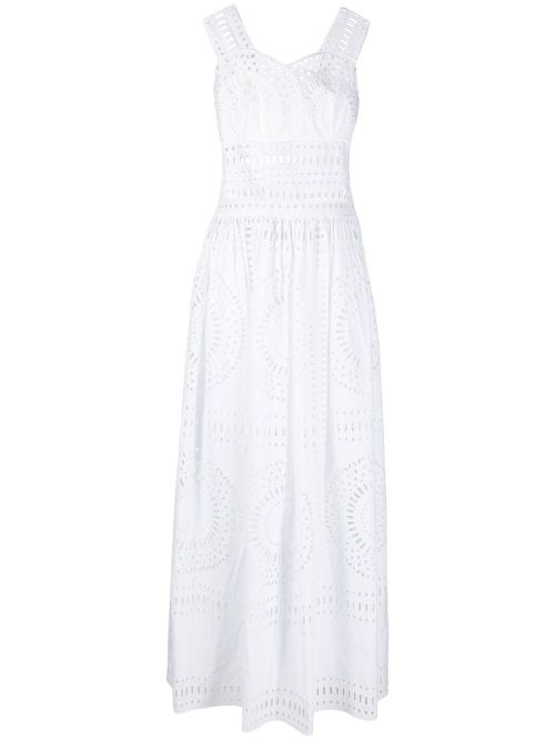 Cut-out maxi dress - White