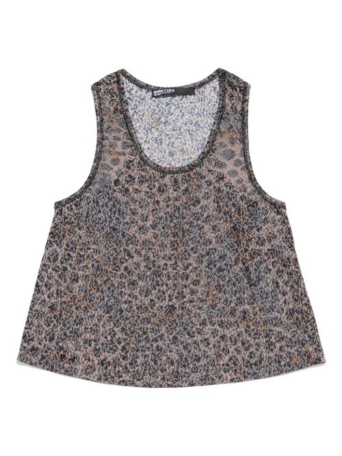 Bimba y Lola animal print tank top - Brown