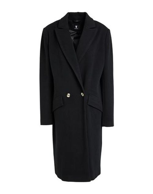 Collection Woman Coat Black Size XS Polyester, Rayon