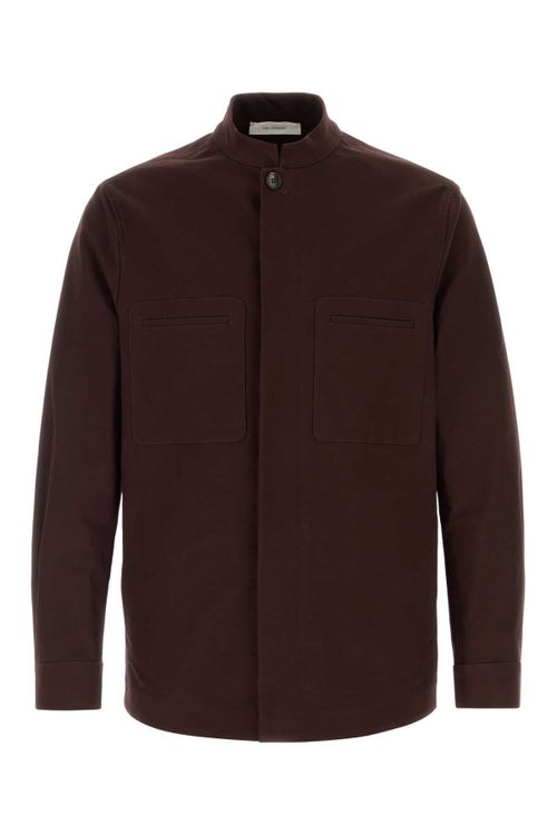 Stretch Cotton Jacket — Brown