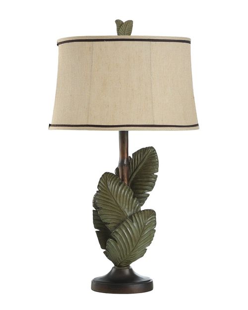 StyleCraft 33.5in Islamadora Palm Leaves Table Lamp