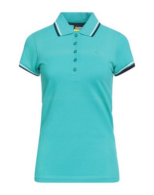Woman Polo shirt Turquoise Size XS Cotton